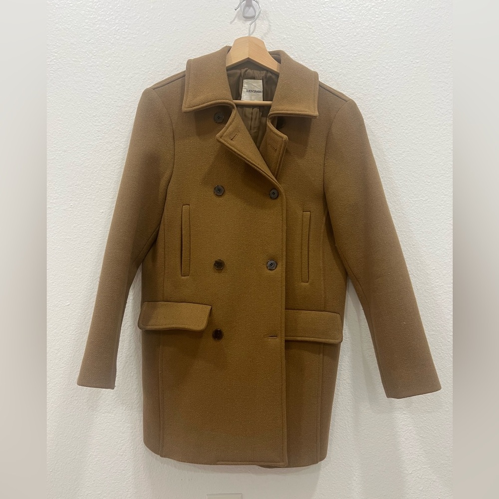 Korean Brand Double Breasted Brown Women's Coat